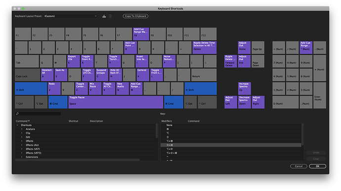 Audition Specific Keyboard - Adobe Audition - Audio Enthusiasts ...